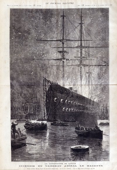 De ramp van Toulon: de brand van het vlaggenschip 