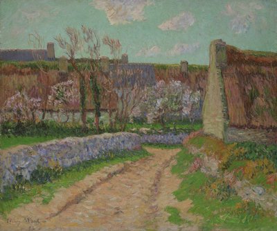 Dorp in Clohars door Henri Moret