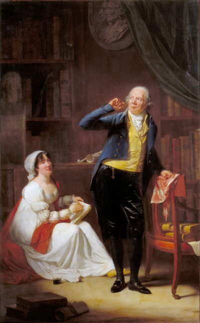 Jacques Delille en zijn vrouw door Henri Pierre Danloux