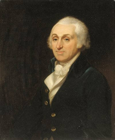 Portret van Thomas Harley, halflang, in een blauwe jas en witte vest door Henri Pierre Danloux