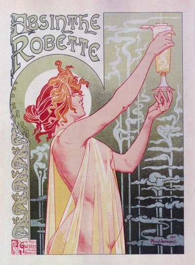 Absinthe Robette Poster, 1896 door Henri Henri Antoine Théodore Livemont