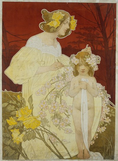 Palais de la Femme. Exposition de 1900 door Henri Henri Antoine Théodore Livemont