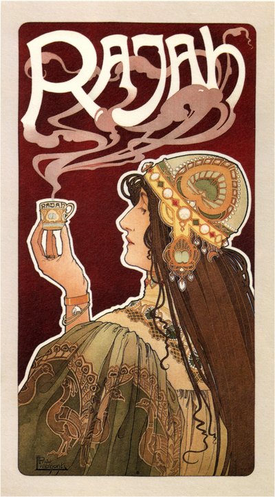 Rajah Koffie Poster door Henri Henri Antoine Théodore Livemont