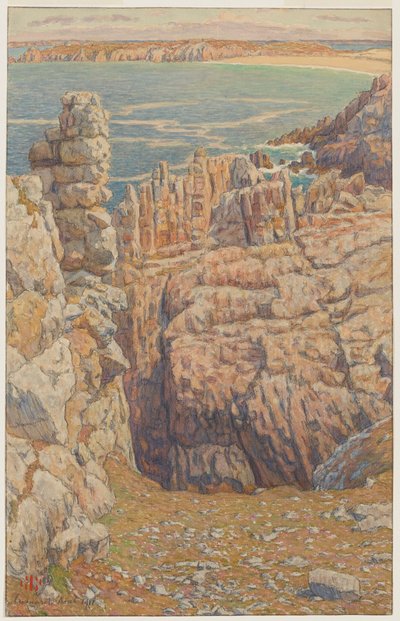 Kliffen van Camaret door Henri Rivière