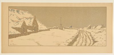 De sneeuw door Henri Rivière