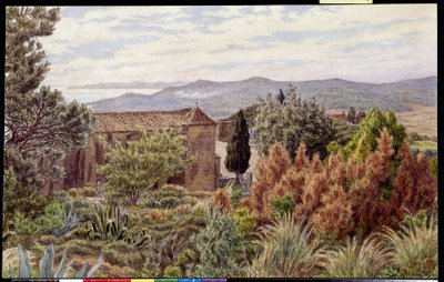 Landschap. Tekening door Henri RIVIERE (1864-1951) door Henri Rivière