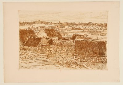 [Het gehucht op het Île de Bréhat] door Henri Rivière