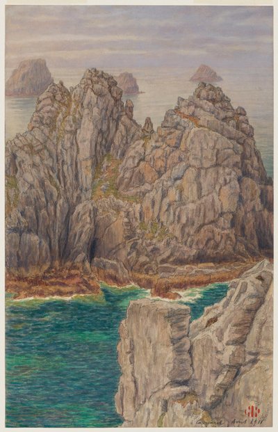 De erwtenhopen. Camaret door Henri Rivière
