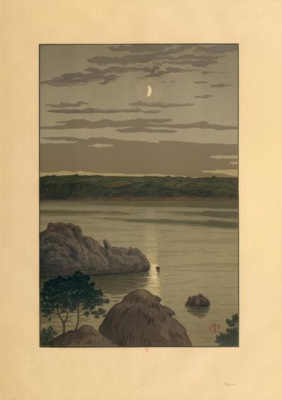 Maanlicht in Landmelus door Henri Rivière