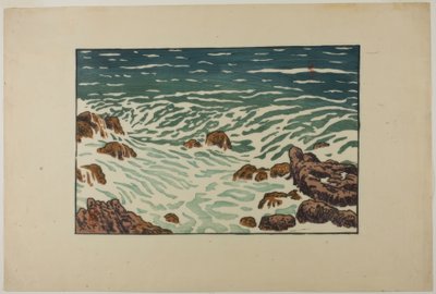 Kleine golf stijgend, Pointe de la Haye door Henri Rivière