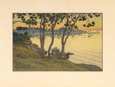 De haven van Douarnenez door Henri Rivière