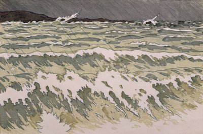 Regen op Zee door Henri Rivière
