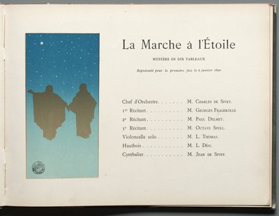 De voortgang van de sterren: De mars naar de mysteriester in tien tableaus door Henri Rivière