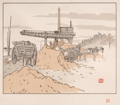 Zesendertig gezichten op de Eiffeltoren: Vanaf de Quai de Grenelle door Henri Rivière