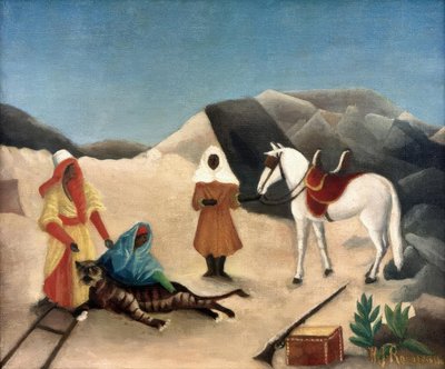 De tijgerjacht door Henri Rousseau