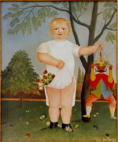 Om de Baby te Vieren door Henri Rousseau