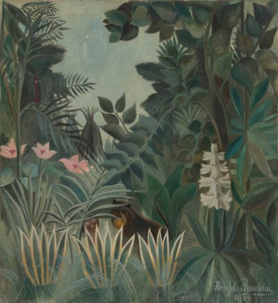 De Equatoriale Jungle door Henri Rousseau