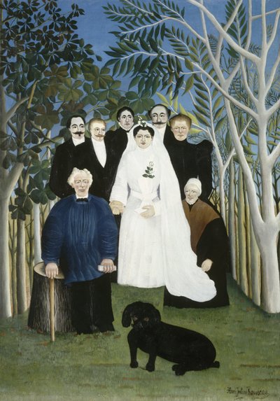 Het huwelijksfeest door Henri Rousseau