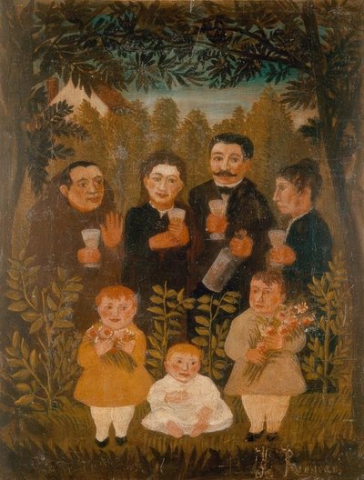 Verenigde Familie door Henri Rousseau