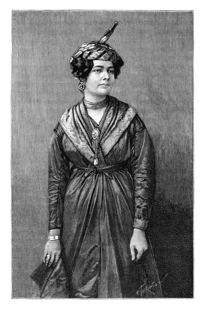 Een Martinique Creoolse vrouw, ca. 1890 door Henri Thiriat