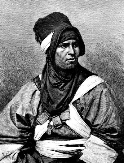 Een Targui-man, 1895 door Henri Thiriat