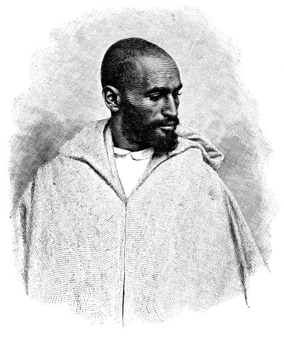 Een Arabische man uit Tanger, Marokko, 1895 door Henri Thiriat