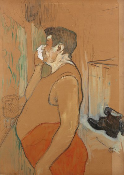 Monsieur Caudieux, acteur de café concert, 1896 door Henri Toulouse Lautrec de