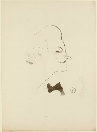 Yvette Guilbert, 1893 door Henri Toulouse Lautrec de