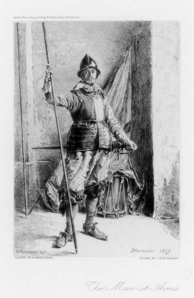 De Man in Wapenrusting, c1880-1882 door Henri Toussaint