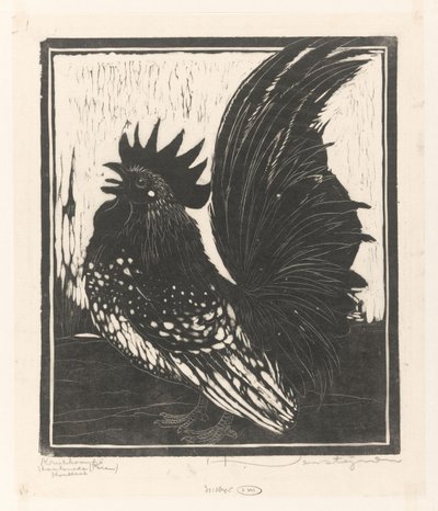 Krielhaantje door Henri Verstijnen (signed by artist)