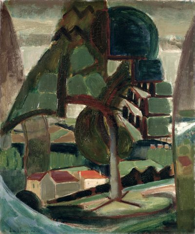 Landschap bij Meulon-Hardricourt door Henri Victor Gabriel Le Fauconnier