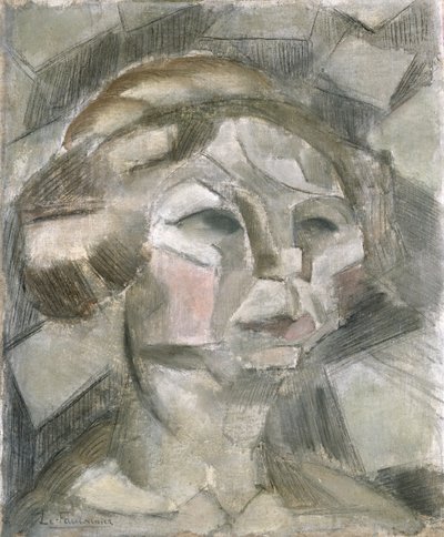 Studie voor het hoofd van Overvloed door Henri Victor Gabriel Le Fauconnier