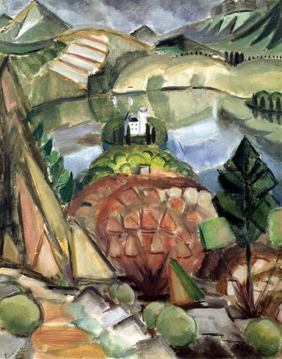 Het meer door Henri Victor Gabriel Le Fauconnier