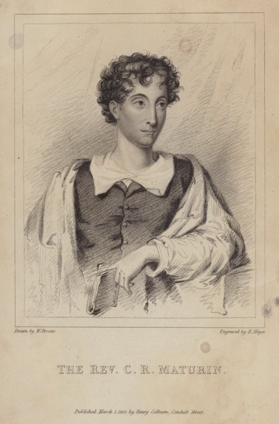 Charles Robert Maturin, Ierse protestantse geestelijke; romanschrijver en toneelschrijver door Henri after Meyer
