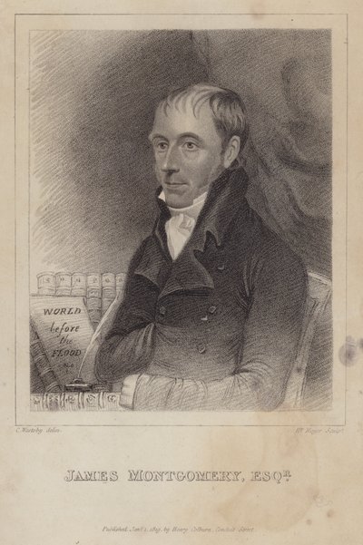 James Montgomery, Schotse dichter en hymneschrijver door Henri after Meyer