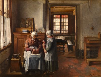 Grootmoeders feest door Henri de Braekeleer