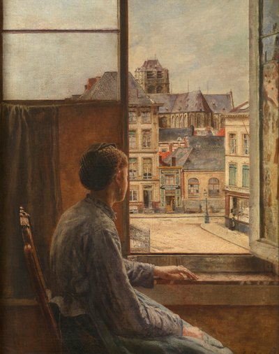 Teniersplaats in Antwerpen door Henri de Braekeleer