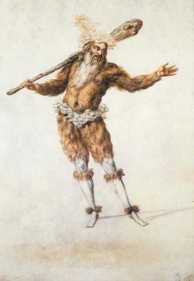 Balletkostuum van een wilde man, ca.1654 door Henri de Gissey