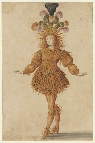 Lodewijk XIV als Apollo in het ballet Ballet de la Nuit, 1653 door Henri de Gissey