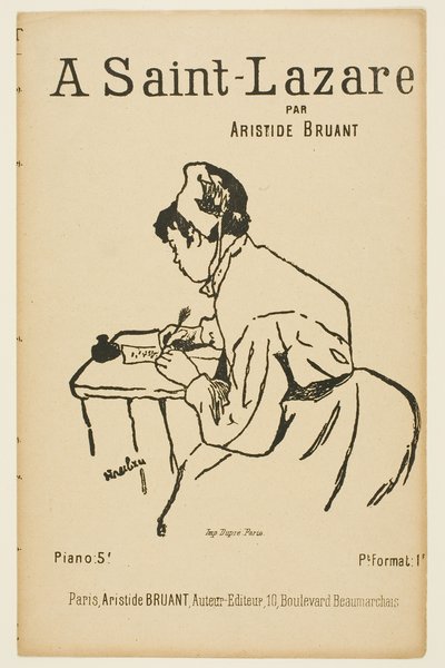 À Saint-Lazare door Henri de Toulouse-Lautrec
