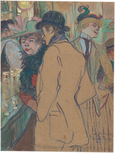 Alfred la Guigne door Henri de Toulouse-Lautrec