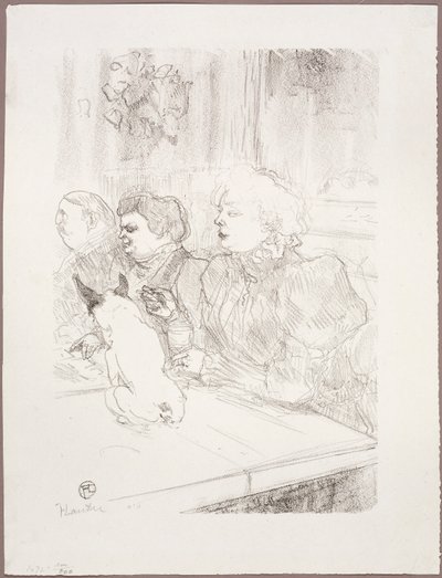 Bij La Souris, Madame Palmyre door Henri de Toulouse-Lautrec