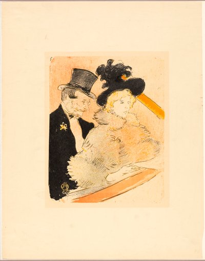 Op het concert door Henri de Toulouse-Lautrec