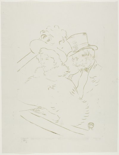 Bij het Concert door Henri de Toulouse-Lautrec