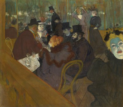 In de Moulin Rouge door Henri de Toulouse Lautrec