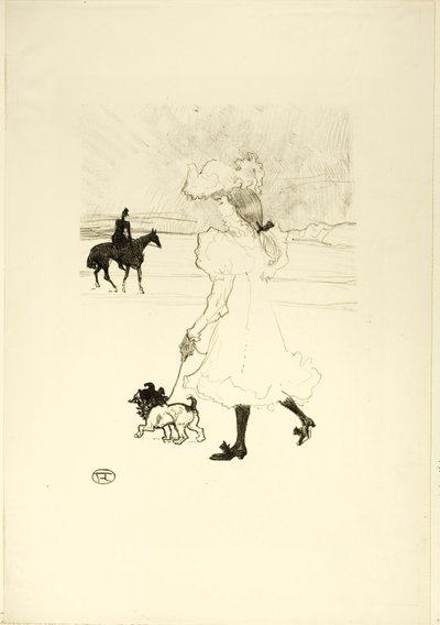 In het Bos door Henri de Toulouse-Lautrec