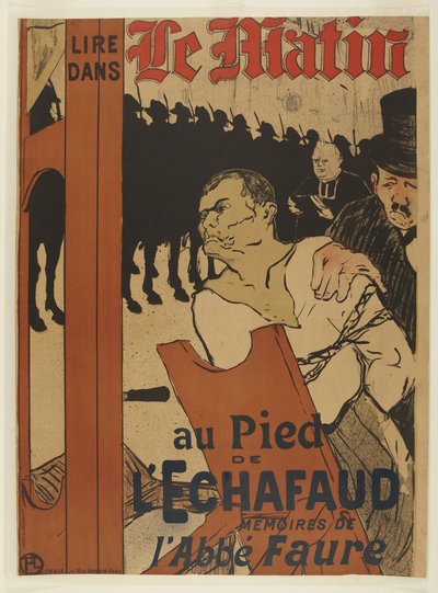 Aan de voet van het schavot door Henri de Toulouse-Lautrec