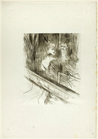 Baron Moïse, de Doos, uit Au Pied du Sinaï door Henri de Toulouse-Lautrec