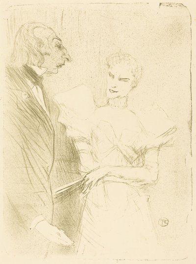 Brandès en Leloir in "Cabotins" door Henri de Toulouse-Lautrec