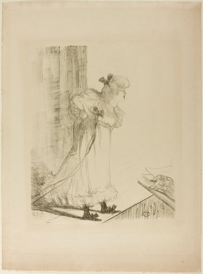 Cabaretzanger door Henri de Toulouse-Lautrec